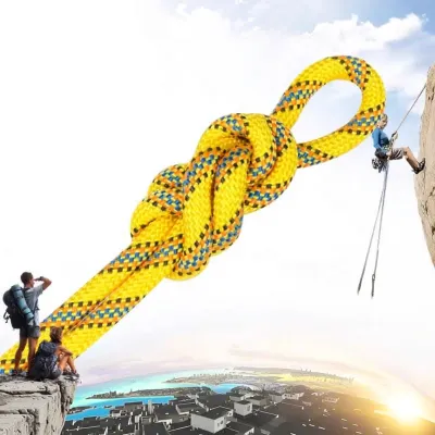Canle 8mm Outdoor Climbing Rope Safety Descending Rope Aid Survival Equipment Mountaineering Rope Rock Climbing Rope Quick-Building Rope