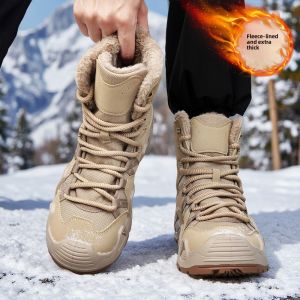 CONGLINSHIZI | Large Size Winter Outdoor Snow Boots Mens Anti-Cold Warmth