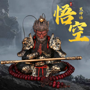 Black God Sun Wukong Car Decoration Figurine Middle Console Decoration Mens Car Ornament Accessories Vehicle Interior Decoration