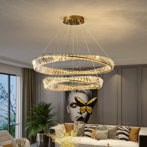 HAOJUESHIDENGSHI | Nordic Modern Minimalist Crystal Light Fixture