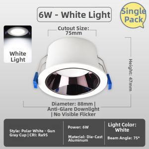FSL | Anti-Dazzle Slim LED Recessed Ceiling Spotlights