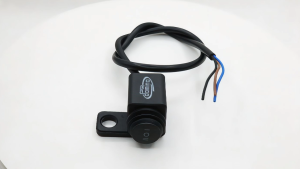 Switch Tiga Jalan Domino Instalasi Cermin Universal untuk Mini Lampu Kendaraan/Bahaya/Lampu Kabut - Hitam