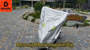 Bạt phủ xe máy chất lượng tốt chống mưa nắng bụi bẩn giảm hấp thụ nhiệt hàng cao cấp D Danido