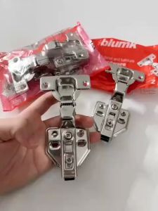(BlumA) Bản Lề Bật Giảm Chấn dùng cho nội thất Lề giảm chấn Thẳng Cong ít Cong nhiều (Giá 1 cái)