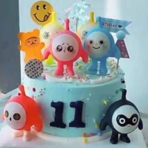 [Ready Stock]Egg Party Cake Topper Cake Decoration 蛋仔派对蛋糕装饰摆件