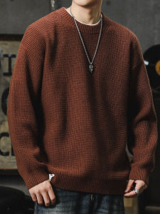 Japanese Lazy Style Retro Winter Loose Casual Warm Mens Knitwear