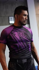 TC Comp Version 2 Short Sleeve Purple Rash Guard