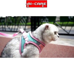 Pet Harness With Rope Cats Leashes Chest Harness Reflective Chain chest strap Pet Walking Deerskin