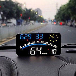 🚗【In Stock】🚗Auto HUD Head Up Display GPS Beidou Car Hud Speedometer Compass Altitude Car Projetor Over Speeding Alarm System