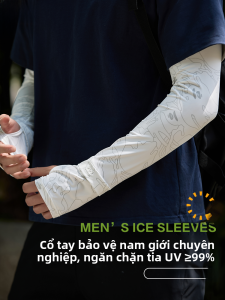 MiiOW | Tay lụa băng chống nắng mùa hè rộng rãi cho nam Tay bảo vệ khi đi xe đạp câu cá chống tia UV Tay chống nắng cho nam MiiOW Catman