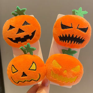 Halloween Plush Pumpkin Ghost Pin Brooch Creative Funny Costume Bag Packaging Accessories Aileen Brand Fashion Jewelry