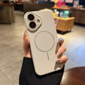 AO.HU | Magnetic Full Coverage Phone Case with Lens Protection Titanium Gray荔枝纹