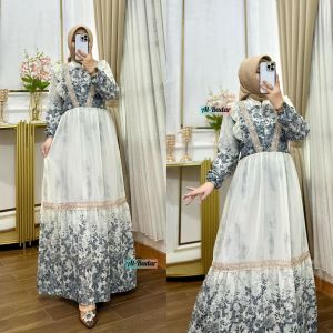 BISA COD GAMIS SETJIB BAHAN CERUTY MOTIF ETNIK LD 110 CM PB 140 CM