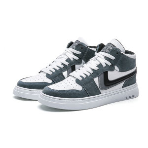 READY STOCK✨ Korean Fashion Sneakers for Men: High-top Casual Shoes & Anti-slip Student Shoes