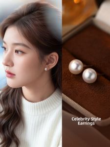 Pure 999 Silver Tiny Pearl Earrings for Women