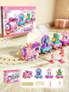 KAKABEIER | Magnetic Multi-Changeable Building Tracks Electric Steam Train Childrens Educational Toys