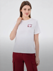 ELLE Active | Cooling Breathable Pink Short Sleeve T-Shirt Women Loose Casual Round Neck Top Elle Active Cotton Polyester Blend Summer Shirt