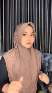 paket hijab (50 ribu dapet 4pcs) Hijab Bergo Hamidah Size L Label Besi Aklirik
