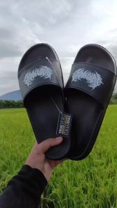 Sandal Death Metal Pria Dewasa - Sandal Distro Pria - Sandal Slop Bahan Karet