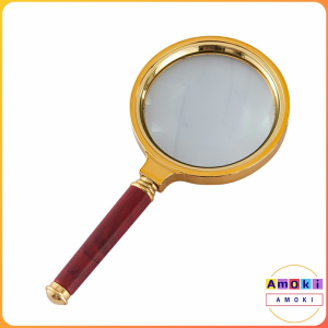 Amoki Handheld Magnifier Mini Pocket Microscope Reading Magnifying Glass Lens Loupe 10X Diameter