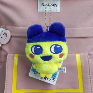 Bandai | New Tamagotchi Anime Mametchi Plush Doll Keychain Kawaii Mimitchi Bag Doll Pendant Kuchipachi Cartoon Doll Girly Heart Kid Gift