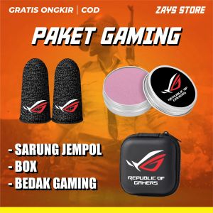 Sarung jempol anti keringat dan bedak gaming super responsif lengkap cocok untuk bermain game - paket 3 Aksesoris game