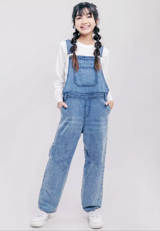 Overall sale jeans putih