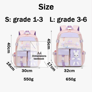 2025 Quicksand Style Cute School Bag Children Boys Girls Waterproof Primary School Backpack