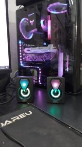 Loa Máy Tính Chơi Game Cắm Nguồn USB Hiệu Ứng Đèn LED  Âm Thanh HD Chất Lượng Cao - ADP1045 / 101Z