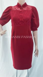 A&B Import Premium Dress Span 7837-85 Realpic LD 80-90 PJ 105 Kancing Shanghai