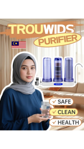 TROUWIDS Water Filter Drinking Water 3-Stages Water Purifier Penapis Air Ultrafiltration Water Filters For Home