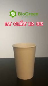 Thùng 100 Ly/cốc giấy cao cấp 360ml-12oz 500ml-16oz màu trắng ly trà sữa trân châu sinh tố