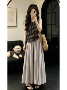 PEIZIXUAN | Elegant Sleeveless Dress Set