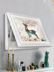 Modern Minimalist Living Room Decorative Painting Conceal Electric Meter Box Main Switch Luxury Hanging Artwork No Punching Required