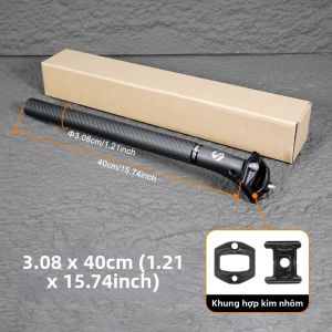 TOSEEK | TOSEEK 3K Weave Matt Carbon Seatpost 20mm Offset 27.2/30.8/31.6mm Đường Kính 300/350/400mm Chiều Dài Cho Xe Đạp Đường Trường MTB Phụ Tùng Xe Đạp