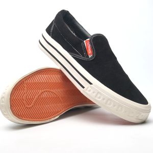 Dorks Slip On Cordoray Black - Sepatu Sneakers Casual Pria Wanita Sepatu Sekolah Dorks