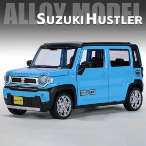 Scale 1:22 HiPhi X Suzuki Hustler Car Model Toy Sound Light Pull Back Alloy Diecast Vehicles Models Decoration Birthday Present