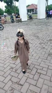 Gamis Kaftan Anak Cringkle AirFlow TERBARU