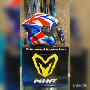 MHR Helmet Open Face OF622 Beatz BAU 19 Blue / Red Visor Clear Smoke Rainbow Purple Gold R15 R25 RSX150 RSX Y15 Motor Accessories