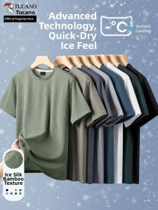 TUCANO | Bamboo Knot Ice Silk Thin Quick-Drying Cool Feeling Mens T-Shirt