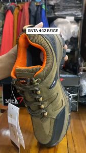 Sepatu Gunung Hiking Snta New Snta 442 Beige/Krem Trekking/Outdoor/Adventure Semi Waterproof  Sepatu Pria Olahraga