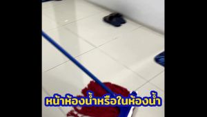 SUPERCAT ผ้าม็อบถูพื้น 12 นิ้ว 320 กรัม สีน้ำเงิน-แดง (แพ็คคู่) อะไหล่ผ้าม็อบ Cotton คุณภาพดี ซึมซับน้ำเยี่ยม