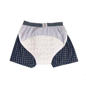 Elderly Mens Cotton Underwear Breathable Post-Surgery Care Shorts Disposable Incontinence Briefs High Waist Comfortable Boxer Briefs