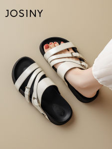 Josiny | Comfortable Thick-soled One-strap Slippers Beach Shoes