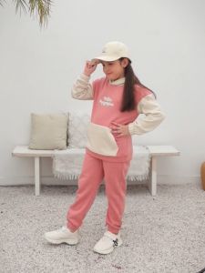 Bộ bé gái thu đông size đại BIGFOX MISS MEOW quần áo cho trẻ em chất nỉ bông ấm áp kiểu Hàn cỡ 37911 tuổi 40kg 1998