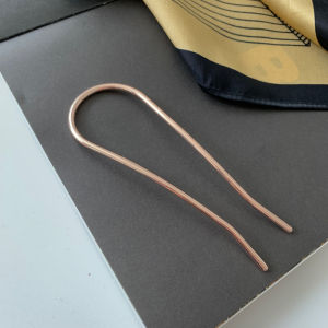 Modern Korean Simple Hair Clip U-Shaped Elegant Adult Hairpin Alloy/Silver Plated/Gold Plated Hair Accessories