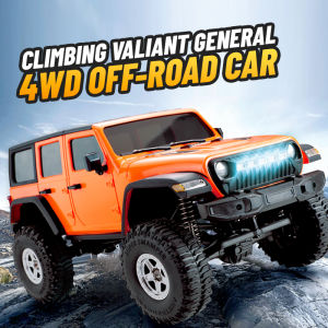 Remote Control Climbing Off-Road Truck2.4 GHz 1:18 Scale RC Car 4WD Electric Vehicle RC Monster Truck with Bright HeadlightPerfect Toys Gift for Kids Boys