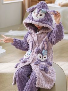 SHAPRA | Warm Girls Coral Fleece Sleepwear Set