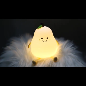 Cute Night Light 1200mAh Rechargeable Night Lamp Light Colour Changeable Silicone Nursery Light Soft Bedside Silicone Lamp