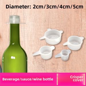 Silicone -Keeping Lid for Glass Bottle Beverage Replacement Soy Sauce Dipping Sauce Narrow Neck Bottle Cover Small Size